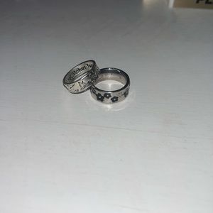 2pc silver ring